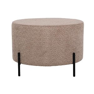 ΣΤΡΟΓΓΥΛΟ ΣΚΑΜΠΟ Fylliana Kristal CAPPUCCINO ΧΡΩΜΑ 60x40εκ 863-225-126