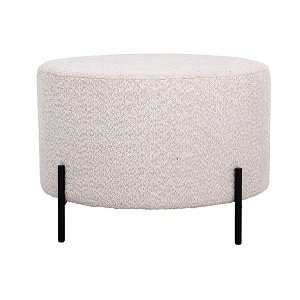 ΣΤΡΟΓΓΥΛΟ ΣΚΑΜΠΟ Fylliana Kristal ΚΡΕΜ ΧΡΩΜΑ 60x40εκ 863-225-125