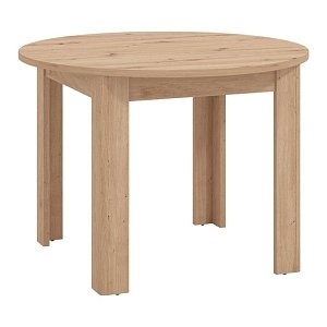 ΣΤΡΟΓΓΥΛΟ ΤΡΑΠΕΖΙ ΤΡΑΠΕΖΑΡΙΑΣ ANCONA ARTISAN OAK ΧΡΩΜΑ 109x109x77εκ 11012319