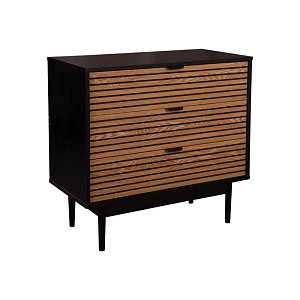 ΣΥΡΤΑΡΙΕΡΑ Fylliana Brooklyn Μαυρο-Φυσικό 80x40x75εκ 271-124-074
