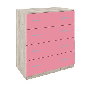 ΣΥΡΤΑΡΙΕΡΑ Fylliana Smile GREY OAK - ΡΟΖ 80*45*90 886-121-023