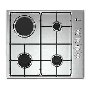 THERMOGATZ TGS 9211 IX H6310 QE Μικτή Εστία Αερίου και Ρεύματος 04.405.125
