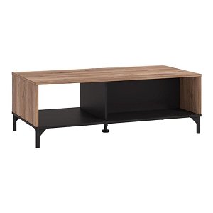 ΤΡΑΠΕΖΑΚΙ ΣΑΛΟΝΙΟΥ CORSICA FLAGSTAFF OAK-ΜΑΥΡΟ 120x60x45εκ 11012007