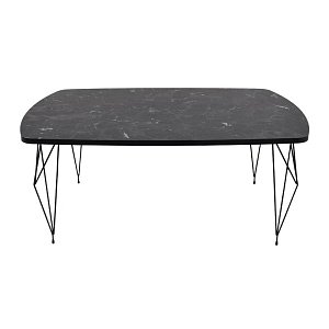 ΤΡΑΠΕΖΑΚΙ ΣΑΛΟΝΙΟΥ Diamond BLACK MARBLE 100x66x42εκ 835-222-181