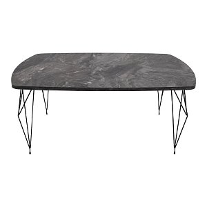 ΤΡΑΠΕΖΑΚΙ ΣΑΛΟΝΙΟΥ Diamond GREY MARBLE 100x66x42εκ 835-222-182