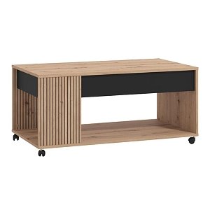 ΤΡΑΠΕΖΑΚΙ ΣΑΛΟΝΙΟΥ MAYENNE ARTISAN OAK-ΜΑΥΡΟ MAT 101x55x45εκ 11013516