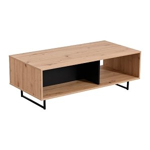 ΤΡΑΠΕΖΑΚΙ ΣΑΛΟΝΙΟΥ SARDINIA ARTISAN OAK / ΜΑΥΡΟ 120.5x60.5x42.5εκ srd 11008236