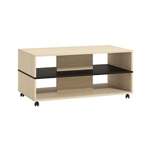 ΤΡΑΠΕΖΑΚΙ ΣΑΛΟΝΙΟΥ SAVIO LIGHT PORT OAK/BLACK OAK 101x55x48εκ 11014737