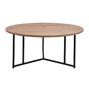 ΤΡΑΠΕΖΑΚΙ ΣΑΛΟΝΙΟΥ ΣΤΡΟΓΓΥΛΟ Fylliana Diamond GREY OAK 90.5x46εκ 835-223-272