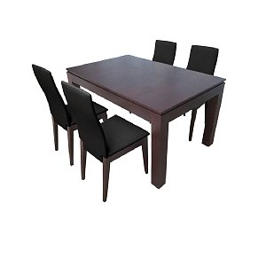 Τραπεζαρία σετ 5τμχ Taylor 1019 IN + Jasmine 1026 IN Dark Brown 400-11-015