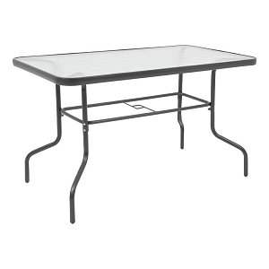 ΤΡΑΠΕΖΙ ΚΗΠΟΥ Fylliana 030 ΓΚΡΙ ΧΡΩΜΑ 140x80x70εκ 327-91-085
