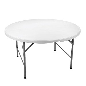 ΤΡΑΠΕΖΙ ΣΥΝΕΔΡΙΟΥ-CATERING Fylliana ΛΕΥΚΟ 120x74 ΣΤΡΟΓΓΥΛΟ ΠΤΥΣΣΟΜΕΝΟ 377-123-032