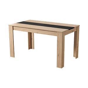 ΤΡΑΠΕΖΙ ΤΡΑΠΕΖΑΡΙΑΣ DOMUS 135 ARTISAN OAK - ΜΑΥΡΟ 135x80.5x74.5εκ 11008174