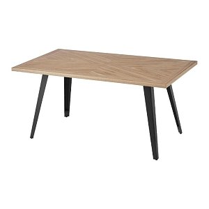 ΤΡΑΠΕΖΙ ΤΡΑΠΕΖΑΡΙΑΣ Fylliana FL1564 SONOMA MDF ΜΕ ΜΑΥΡΑ ΠΟΔΙΑ 180x90x75εκ 627-124-028