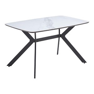 ΤΡΑΠΕΖΙ ΤΡΑΠΕΖΑΡΙΑΣ Fylliana FL202 ΛΕΥΚΟ ΧΡΩΜΑ 160x90x75εκ 635-124-002