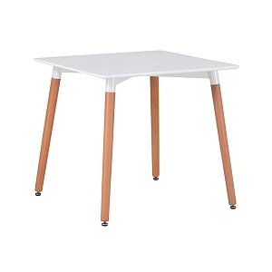 ΤΡΑΠΕΖΙ ΤΡΑΠΕΖΑΡΙΑΣ Fylliana 901-3 ΛΕΥΚΟ ΧΡΩΜΑ 80x80x75εκ 631-124-027