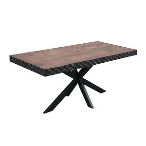ΤΡΑΠΕΖΙ ΤΡΑΠΕΖΑΡΙΑΣ Fylliana Amrita ΚΑΦΕ ΧΡΩΜΑ 160x90x75εκ 938-124-019