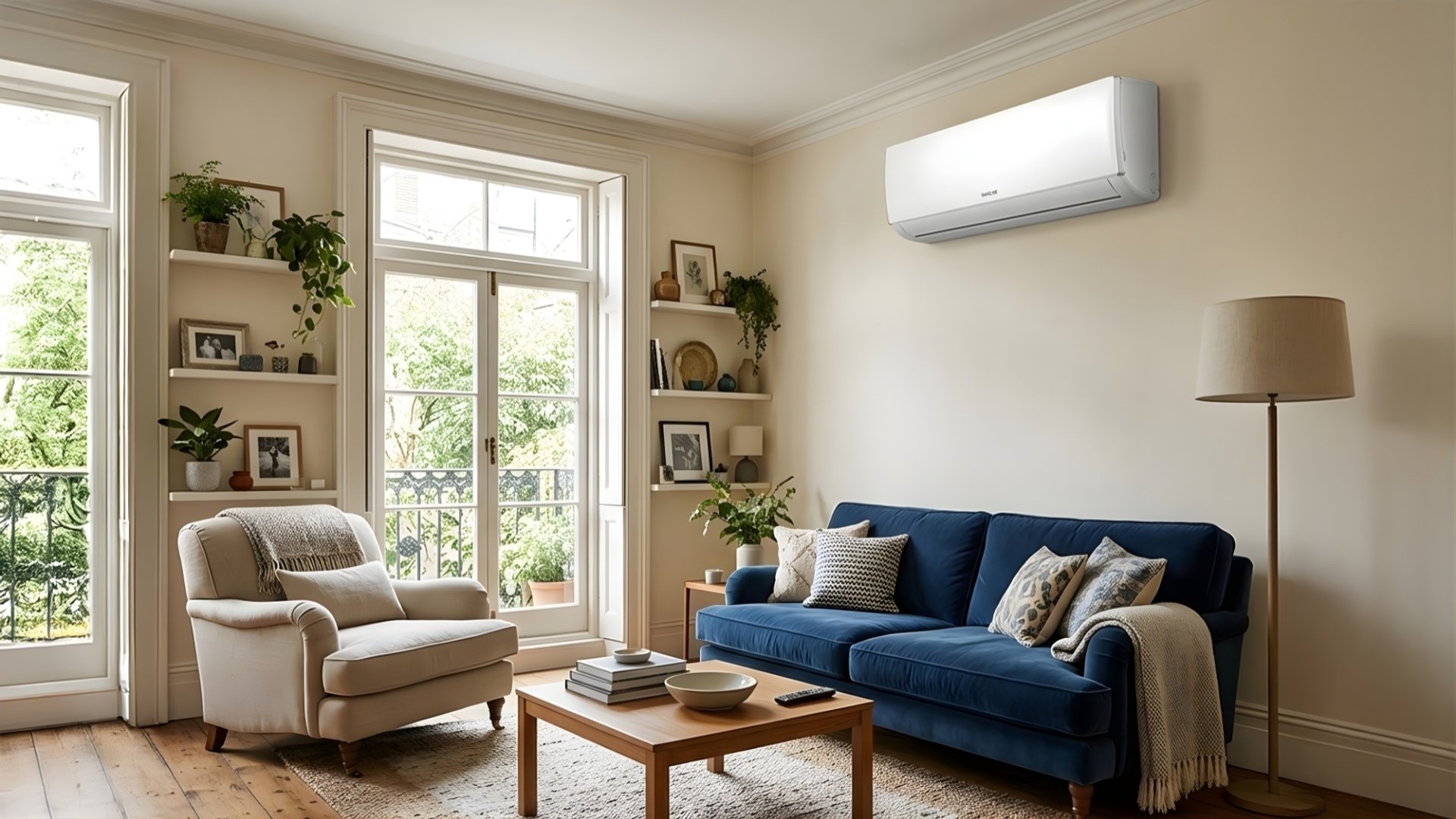 Κλιματιστικό Inverter 9000 BTU τοποθετημένο σε σαλόνι