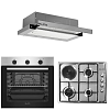 Σετ SILIFO SF6850BOI & SF6100 & SF6663 Φούρνος 83lt, Μικτή Εστία & Απορροφητήρας 92081 (4 Έτη Εγγύηση)