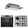 Σετ SILIFO SF6855BOI & SF6100 & SF6663 Φούρνος 76lt, Μικτή Εστία & Απορροφητήρας 93504 (4 Έτη Εγγύηση)