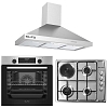 Σετ SILIFO SF6855BOI & SF6100 & SF6618 Φούρνος 76lt, Μικτή Εστία & Απορροφητήρας 93613 (4 Έτη Εγγύηση)
