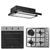 Σετ SILIFO SF6008 & SF6100 & SF6665 Φούρνος, Μικτή Εστία & Απορροφητήρας 92271