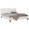 Κρεβάτι Nevil pakoworld 150x200 PU χρώμα λευκό ματ 006-000001
