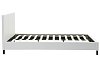 Κρεβάτι Nevil pakoworld 150x200 PU χρώμα λευκό ματ 006-000001