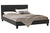 Κρεβάτι Nevil pakoworld 150x200 PU χρώμα μαύρο ματ 006-000015