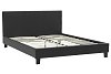 Κρεβάτι Nevil pakoworld 150x200 PU χρώμα μαύρο ματ 006-000015