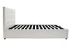 Κρεβάτι Roi pakoworld 160x200 PU λευκό ματ + αποθηκευτικό χώρο 006-000016