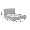 Κρεβάτι Roi pakoworld 160x200 PU λευκό ματ + αποθηκευτικό χώρο 006-000016