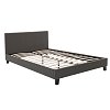 Κρεβάτι Nevil pakoworld 150x200 με ύφασμα χρώμα ανθρακί 006-000020