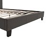 Κρεβάτι Nevil pakoworld 150x200 με ύφασμα χρώμα ανθρακί 006-000020