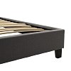 Κρεβάτι Mago pakoworld ύφασμα ανθρακί 100x200εκ 006-000036