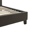 Κρεβάτι Mago pakoworld ύφασμα ανθρακί 150x200εκ 006-000038
