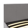 Κρεβάτι Norse pakoworld pu γκρι ματ με αποθηκευτικό χώρο 160x200εκ 006-000039