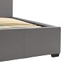 Κρεβάτι Norse pakoworld pu γκρι ματ με αποθηκευτικό χώρο 160x200εκ 006-000039