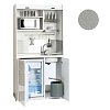 ΠΟΛΥΚΟΥΖΙΝΑΚΙ SILVER OFFICE 105 105x209x65 ΓΚΡΙ ΑΛΟΥΜΙΝΙΟ