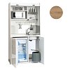Πολυκουζινάκι Silver Office 105 105x209x65 Δρυς με Ρόζους