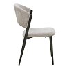 Καρέκλα Dolez pakoworld γκρι ύφασμα-πόδι μαύρο μέταλλο 49x58.5x82εκ 4τμχ 029-000435