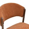 Καρέκλα Dolez pakoworld terracotta ύφασμα-πόδι καρυδί μέταλλο 49x58.5x82εκ 4τμχ 029-000439