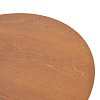 Τραπέζι σαλονιού Franzel pakoworld mdf καρυδί Φ80x40εκ 029-000446