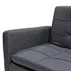 Καναπές-κρεβάτι Flexible pakoworld σε ανθρακί ύφασμα 198x87x76εκ 035-000004