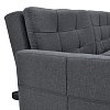 Καναπές-κρεβάτι Flexible pakoworld σε ανθρακί ύφασμα 198x87x76εκ 035-000004
