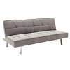 Καναπές-κρεβάτι Travis pakoworld 3θέσιος ύφασμα γκρι 175x83x74εκ 035-000061