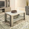 Τραπέζι σαλονιού RIANO pakoworld χρώμα sonoma 89,5x49,5x42,5εκ 049-000024