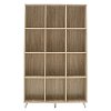 Βιβλιοθήκη FIRENZE pakoworld χρώμα sonoma 107x28,6x178εκ 049-000045