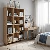Βιβλιοθήκη FIRENZE pakoworld χρώμα sonoma 107x28,6x178εκ 049-000045