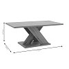 Τραπέζι σαλονιού Solange pakoworld χρώμα sonoma 110x55x47.5εκ 049-000061
